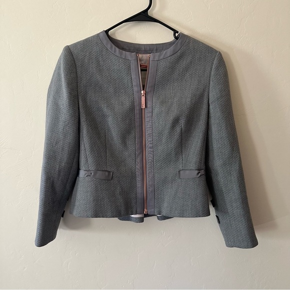 Ted Baker Nadae Cropped Bow Detail Jacket - Picture 4 of 10